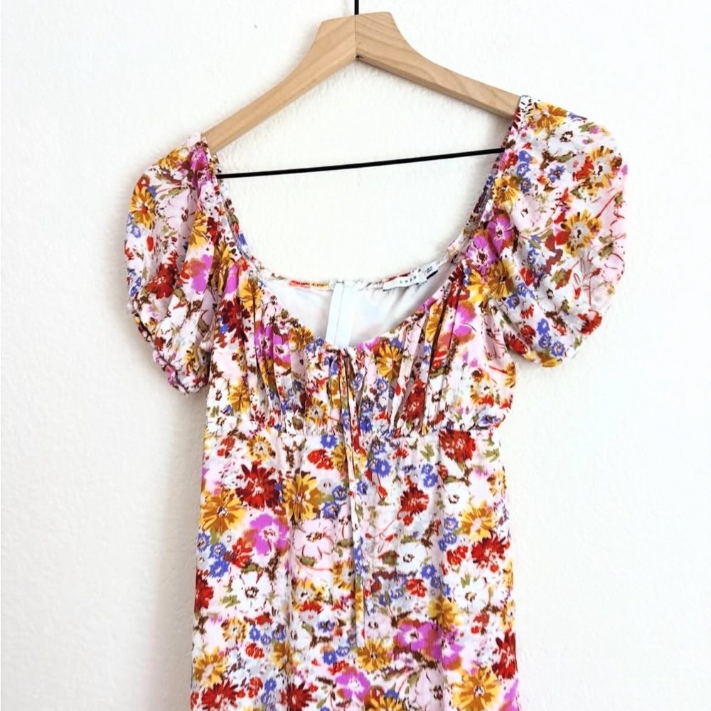 Lush Floral Summer Mini Dress - Picture 4 of 4